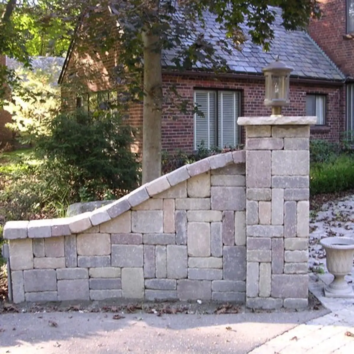 Custom water feature designed by Earth Art Landscaping