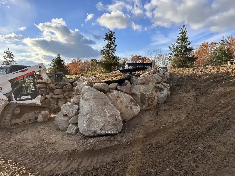 Residential front yard landscape design in Oakland County MI